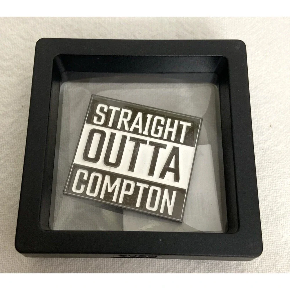Headgear Pins Straight Outta‎ Compton Enamel Movie Novelty Retro